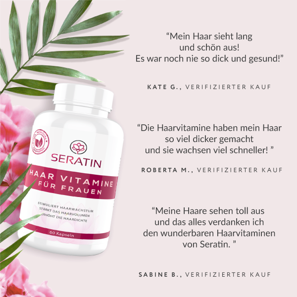 Haar Vitamine für längere und gesündere Haare mit Biotin